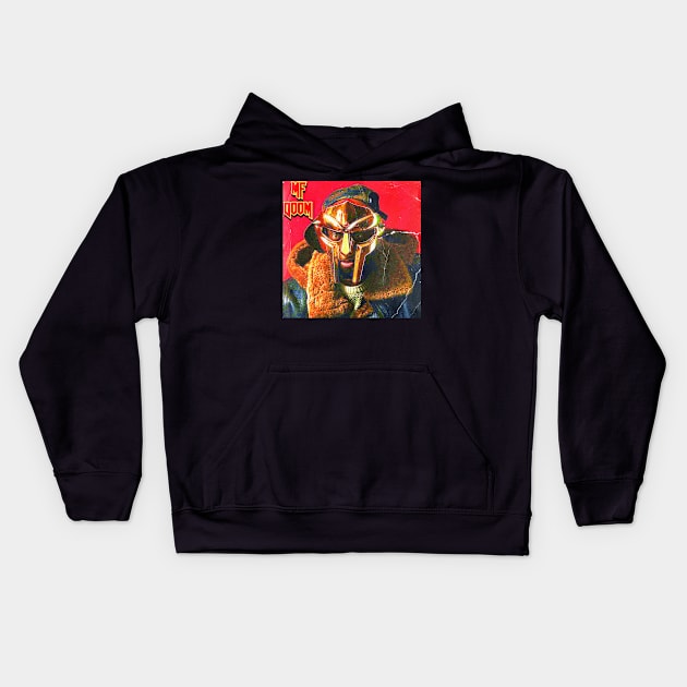 MF Doom - Legion Of Doom Distressed Kids Hoodie by M.I.M.P.